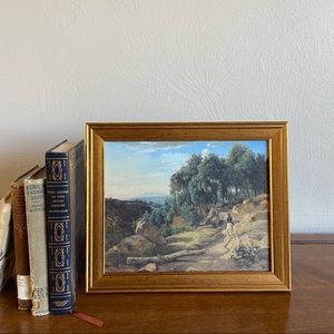 Gold framed vintage painting